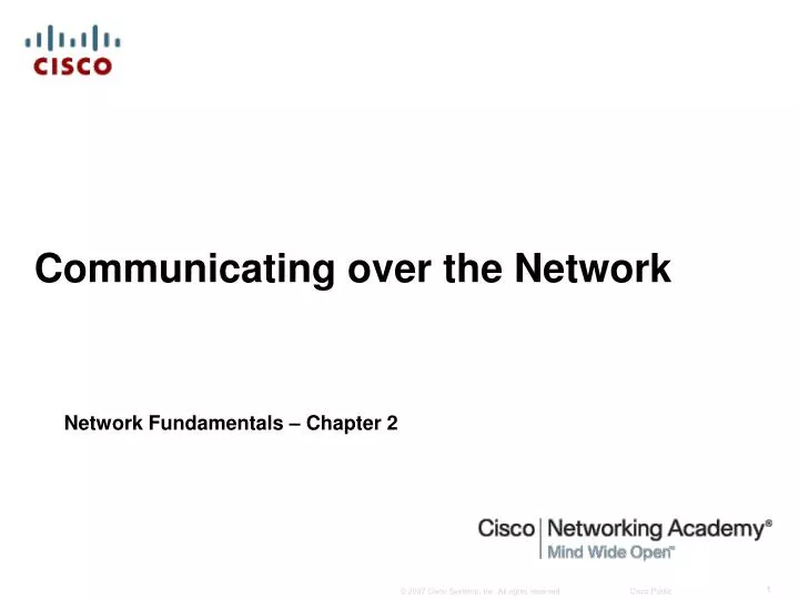 communicating over the network