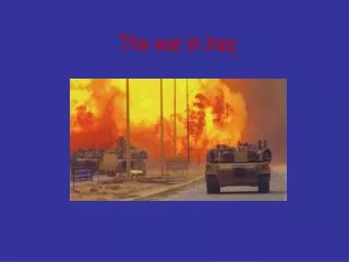 The war in Iraq