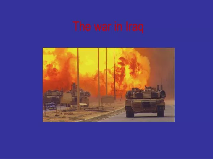 the war in iraq