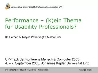 performance k ein thema f r usability professionals