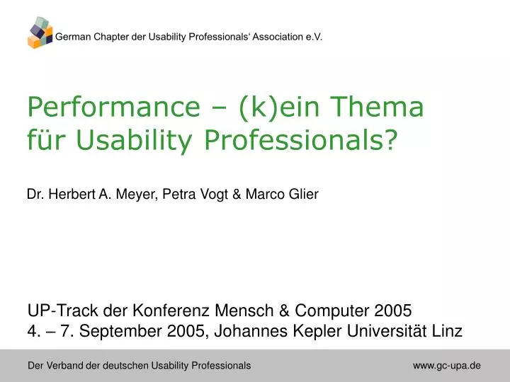 performance k ein thema f r usability professionals