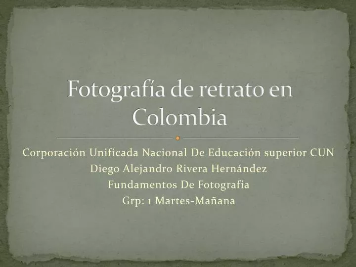fotograf a de retrato en colombia