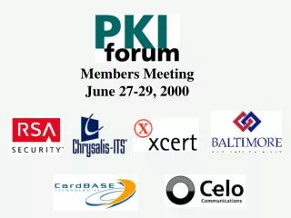 Members Meeting June 27-29, 2000