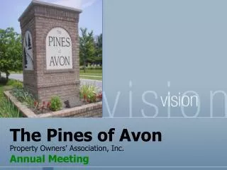 The Pines of Avon