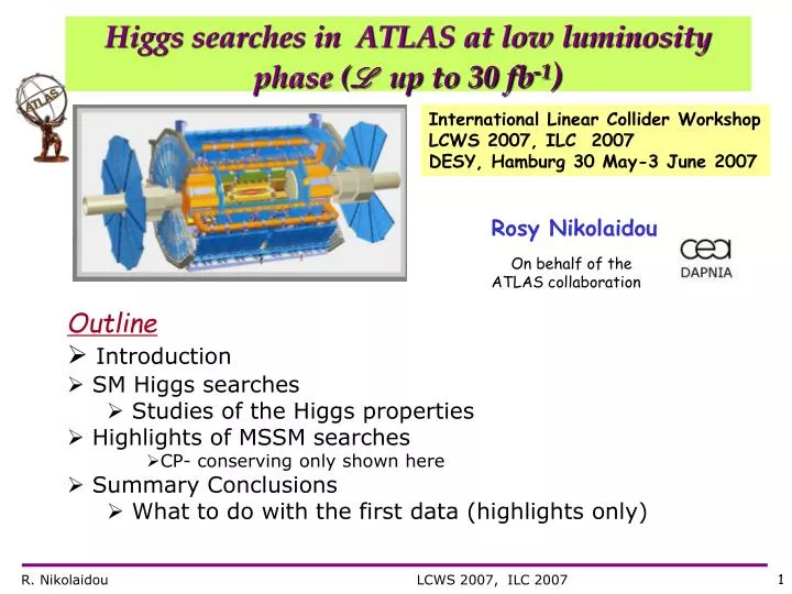 higgs searches in atlas at low luminosity phase l up to 30 fb 1