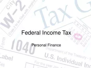 Federal Income Tax Personal Finance