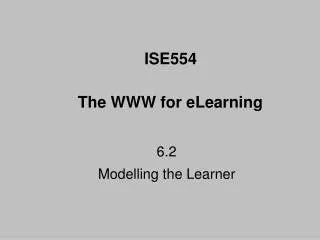 6.2 Modelling the Learner