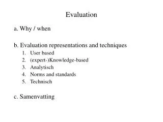 evaluation