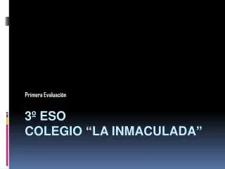 primera evaluaci n