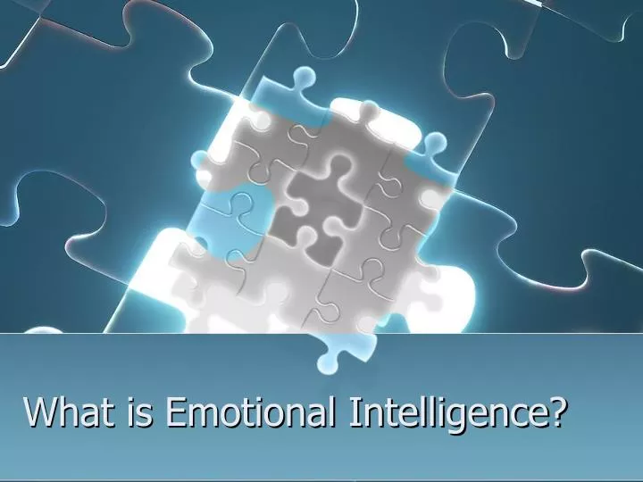 what is emotional intelligence