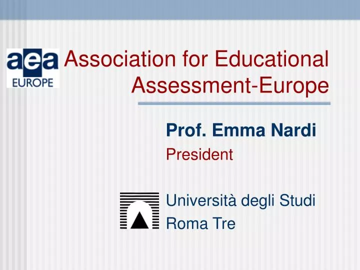 association for educational assessment europe