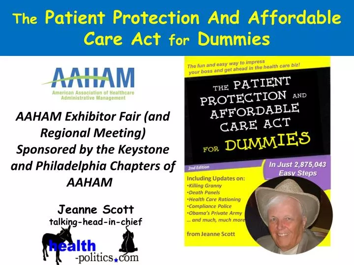 the patient protection and affordable care act for dummies