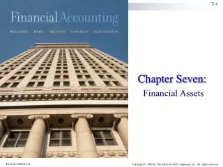 Chapter Seven: Financial Assets