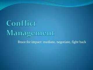 conflict management