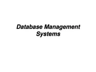 database management systems