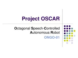 Project OSCAR