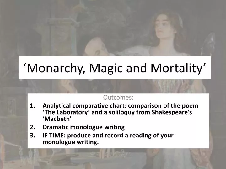 monarchy magic and mortality