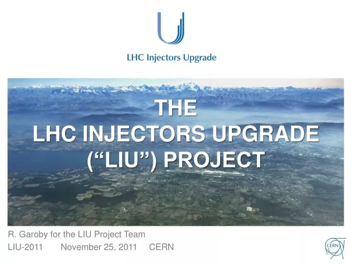 the lhc injectors upgrade liu project
