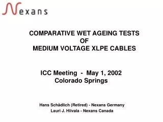 ICC Meeting - May 1, 2002 Colorado Springs