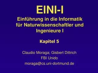 eini i einf hrung in die informatik f r naturwissenschaftler und ingenieure i