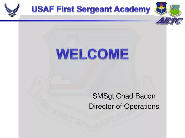 smsgt chad bacon director of operations