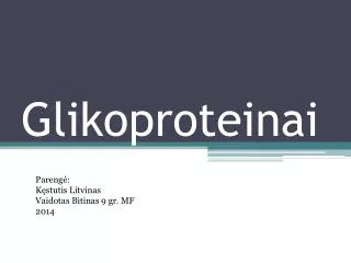 glikoproteinai