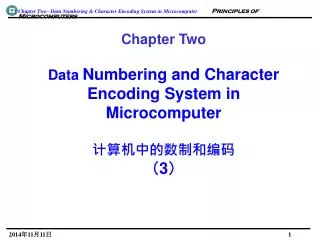 chapter two data numbering and character encoding system in microcomputer 3