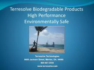 Terresolve Technologies 9609 Jackson Street, Mentor, Oh, 44060	 800-661-3558 terresolve