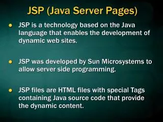 JSP (Java Server Pages)
