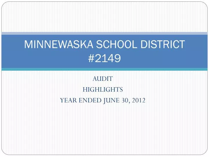 minnewaska school district 2149