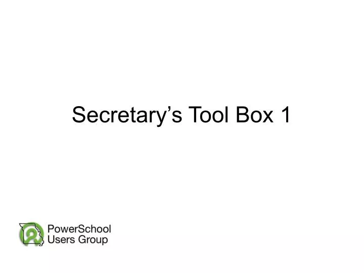 secretary s tool box 1
