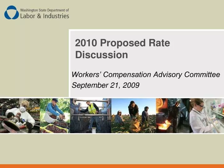 2010 proposed rate discussion