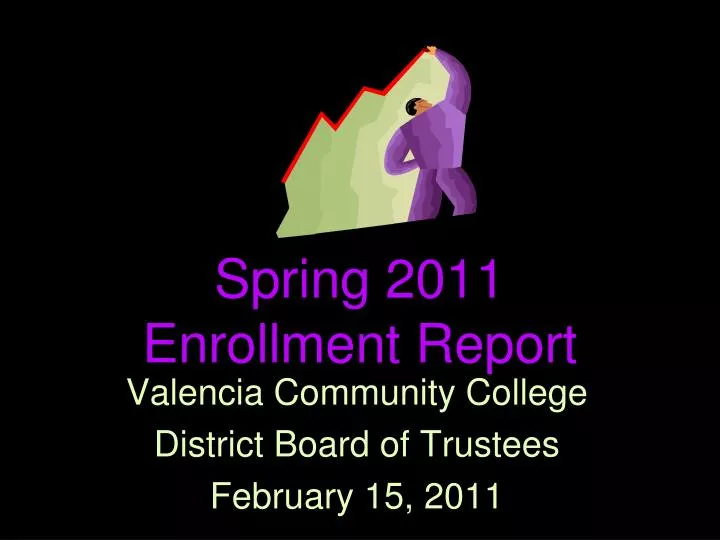 spring 2011 enrollment report