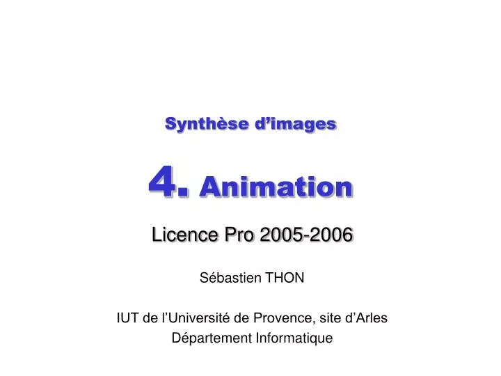synth se d images 4 animation