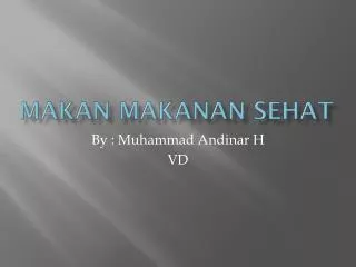 makan makanan sehat