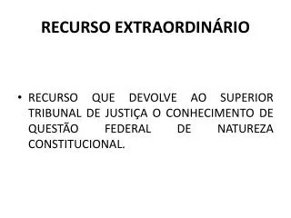 recurso extraordin rio