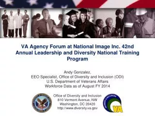 Andy Gonzalez, EEO Specialist, Office of Diversity and Inclusion (ODI)