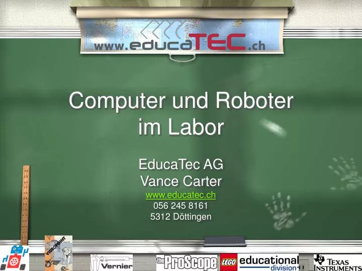computer und roboter im labor