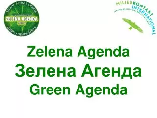 Zelen a Agend a Зелена Агенда Green Agenda