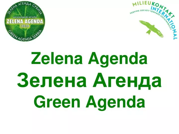 zelen a agend a green agenda