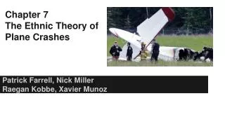 Chapter 7 The Ethnic Theory of Plane Crashes