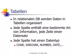 tabellen