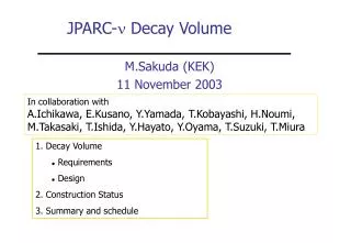 JPARC- n Decay Volume