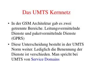 das umts kernnetz