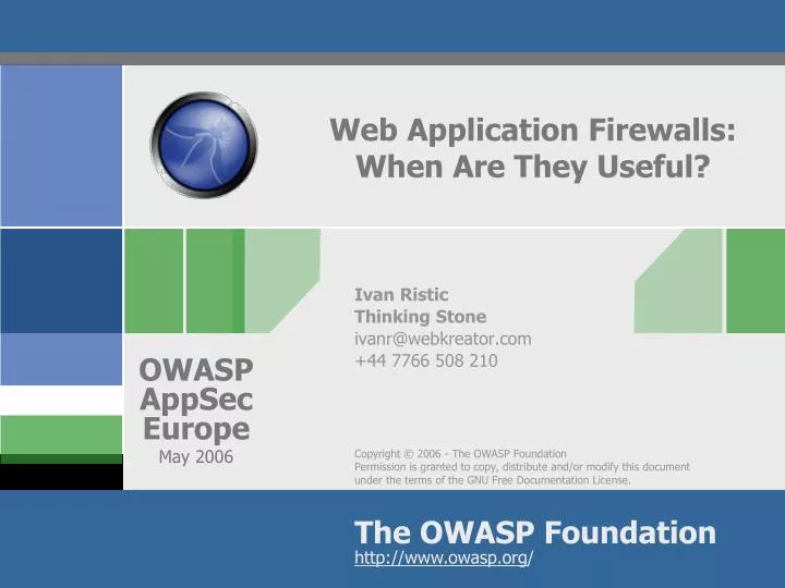 web application firewalls when are they useful