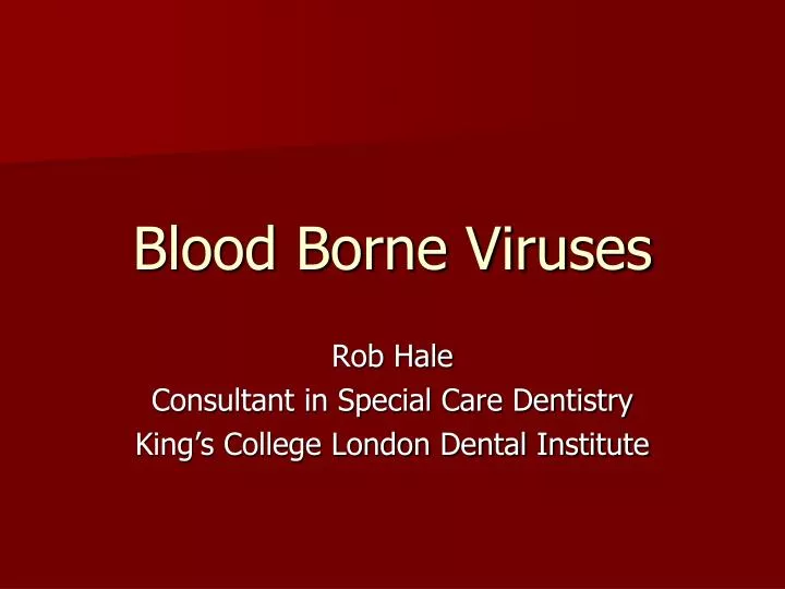blood borne viruses