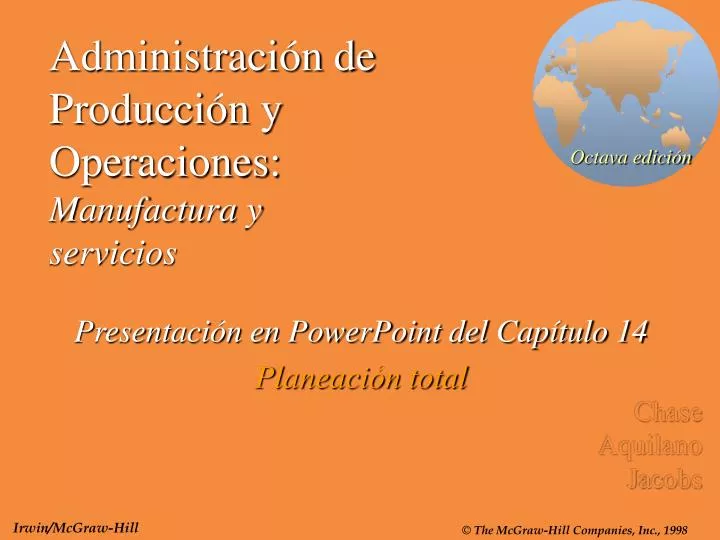 administraci n de producci n y operaciones manufactura y servicios