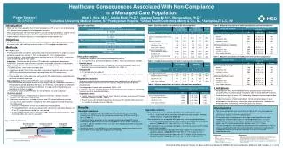 Healthcare Consequences Associated With Non-Compliance in a Managed Care Population