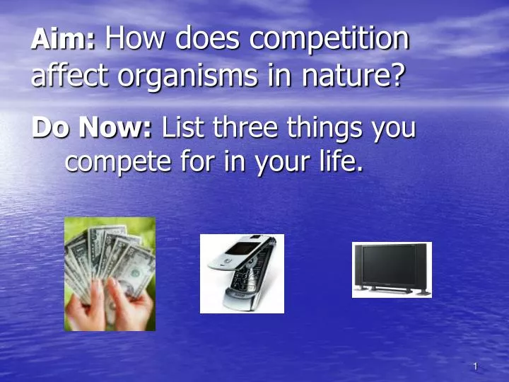 aim how does competition affect organisms in nature