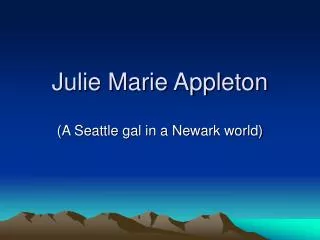 Julie Marie Appleton